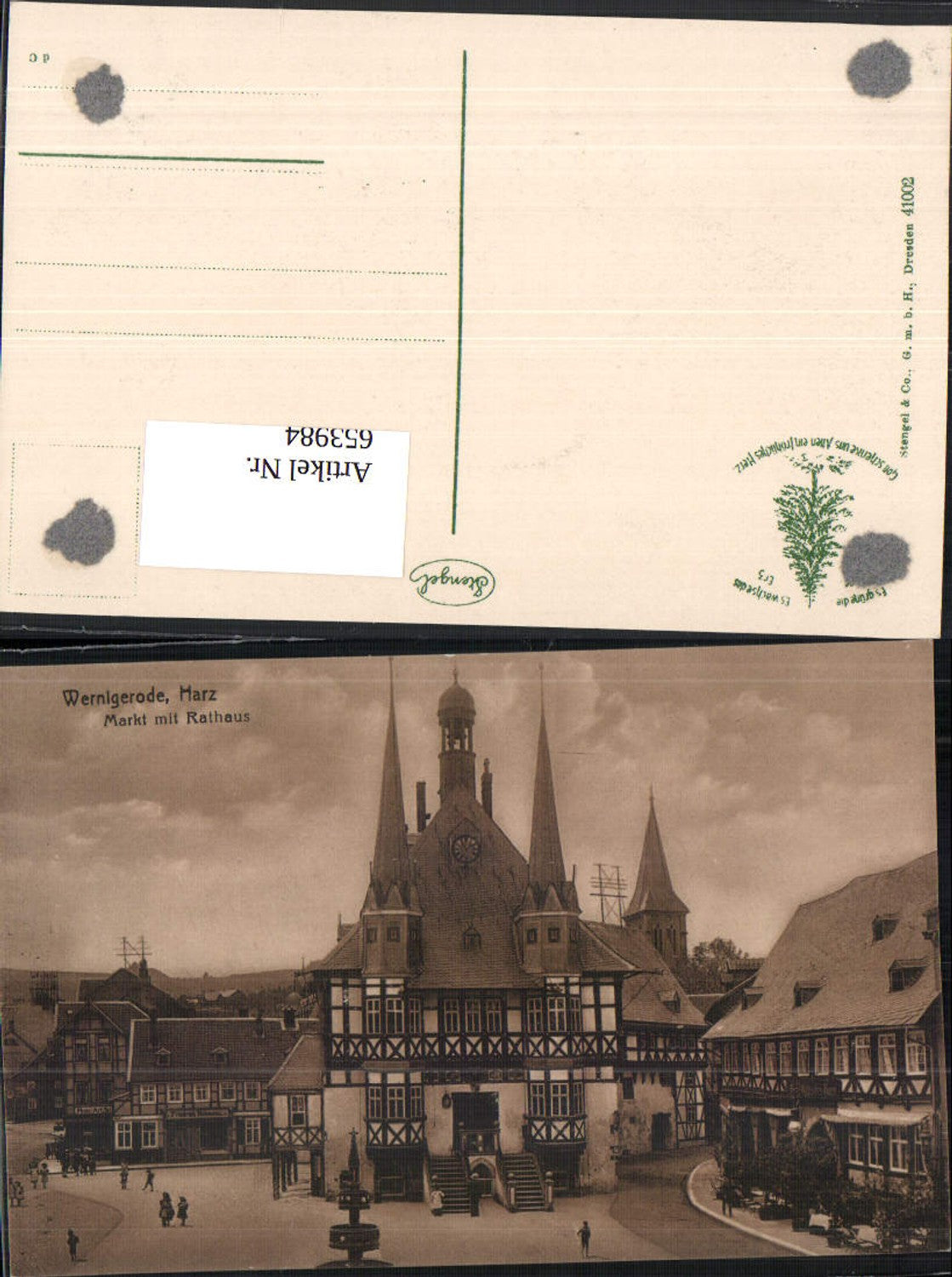 653984,Wernigerode im Harz Markt Rathaus