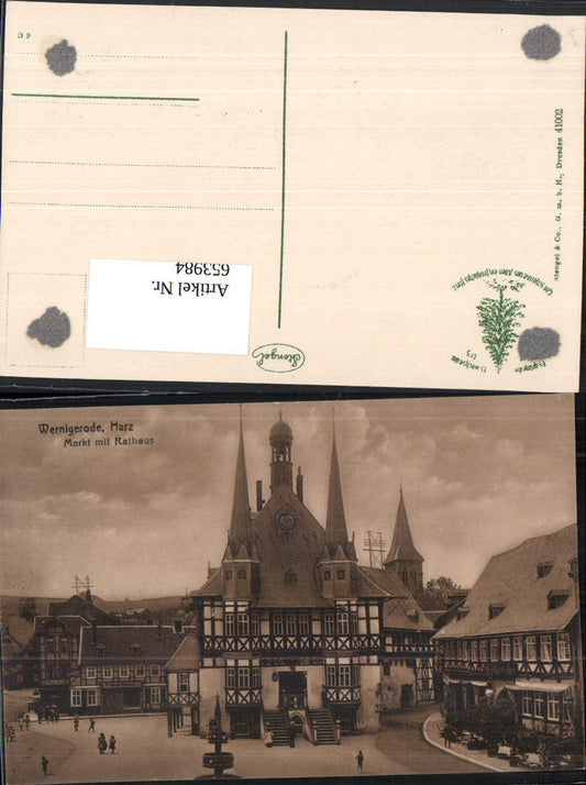 653984,Wernigerode im Harz Markt Rathaus