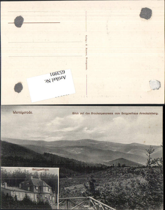 653991,Wernigerode im Harz Berggasthaus Armeleuteberg