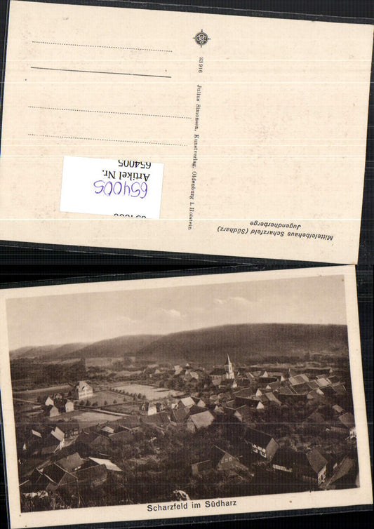 654005,Scharzfeld im Südharz b. Herzberg am Harz LK Göttingen