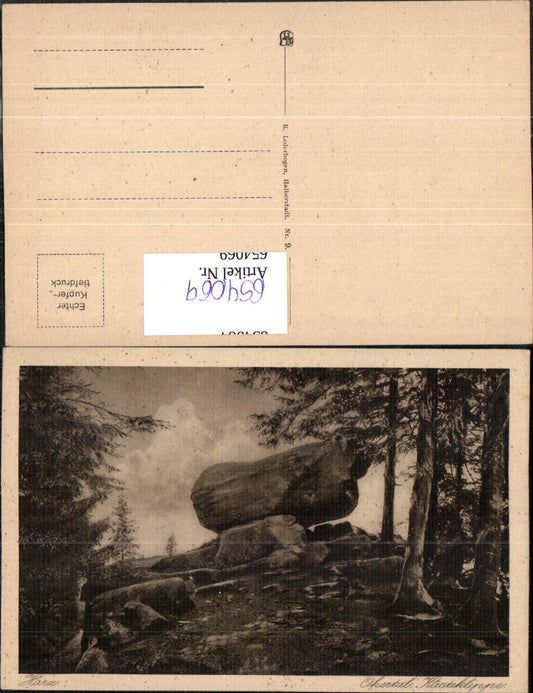 654069,Okertal Goslar Kästeklippe Harz