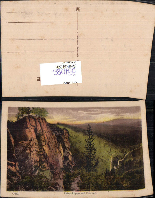 654085,Harz Rabenklippe m. Brocken Bad Harzburg