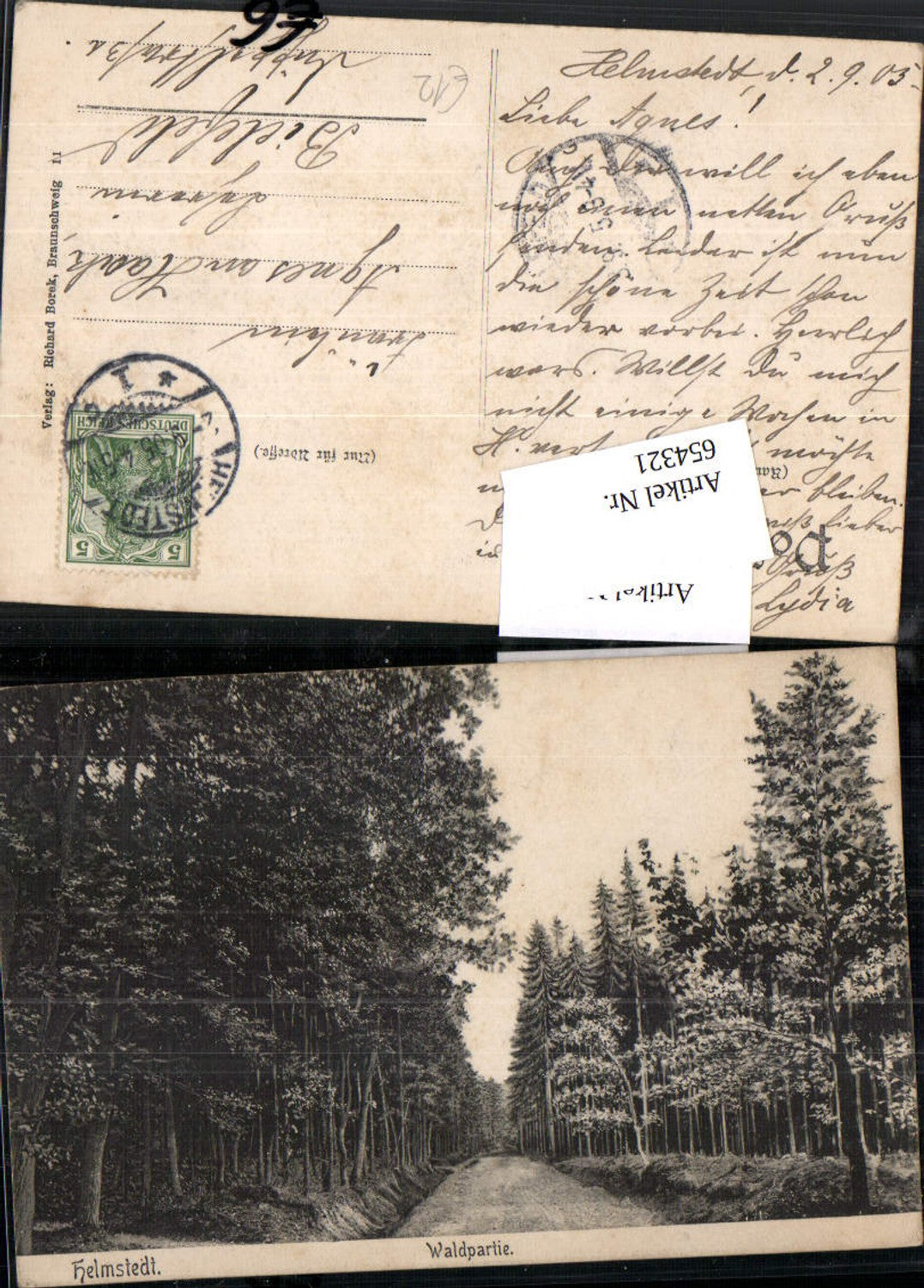 654321,tolle AK Helmstedt Waldpartie