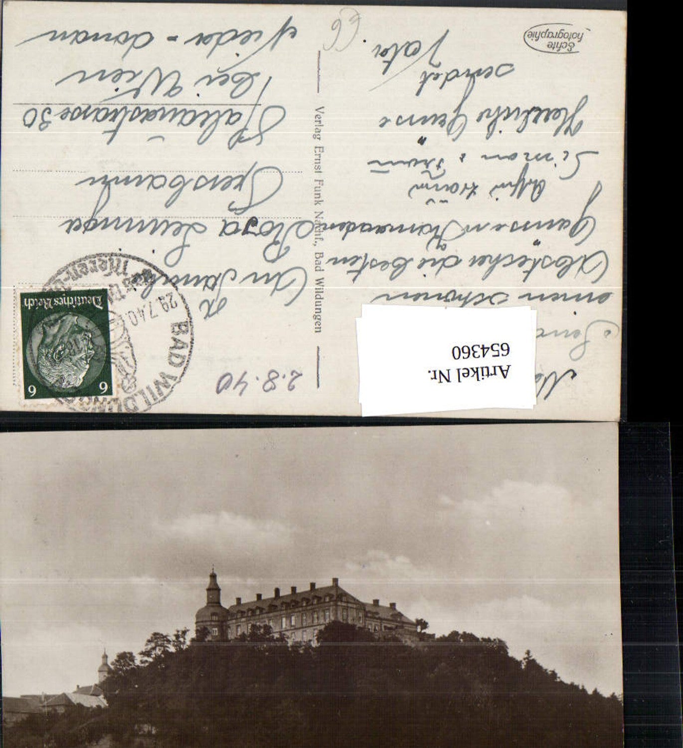 654360,Foto Ak Bad Wildungen Schloss Friedrichstein