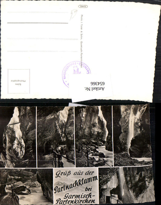 654366,Mehrbild Ak Partnachklamm b. Garmisch-Partenkirchen