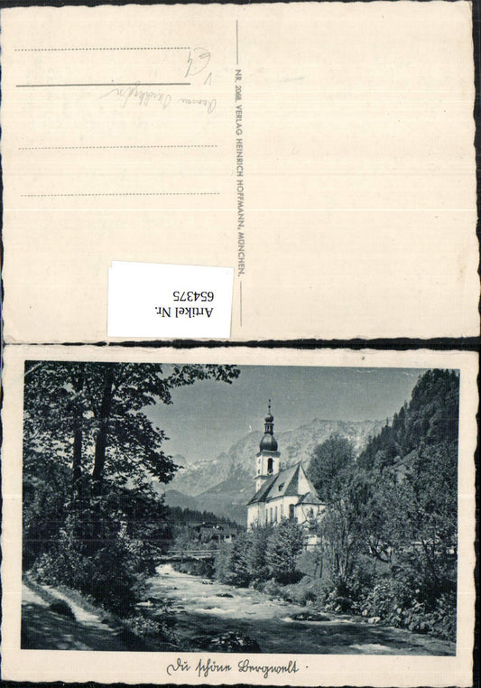 654375,Ramsau bei Berchtesgaden Kirche pub Heinrich Hoffmann 2068