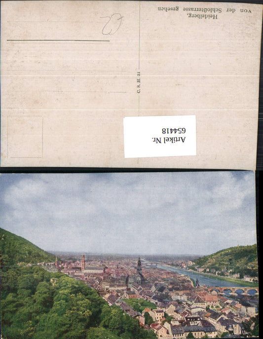 654418, Heidelberg vd Schlossterrasse seen