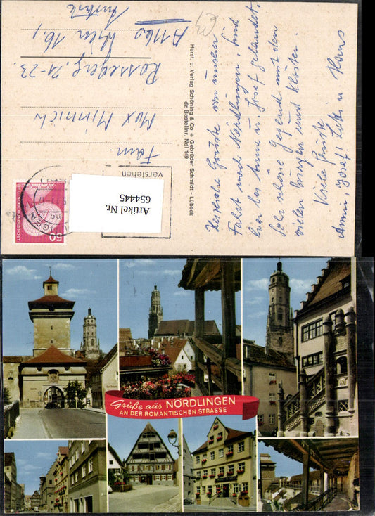 654445,Mehrbild Ak Nördlingen