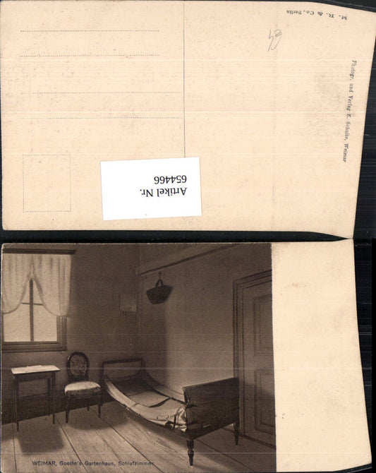 654466, Weimar Goethe's Garden House Bedroom Interior