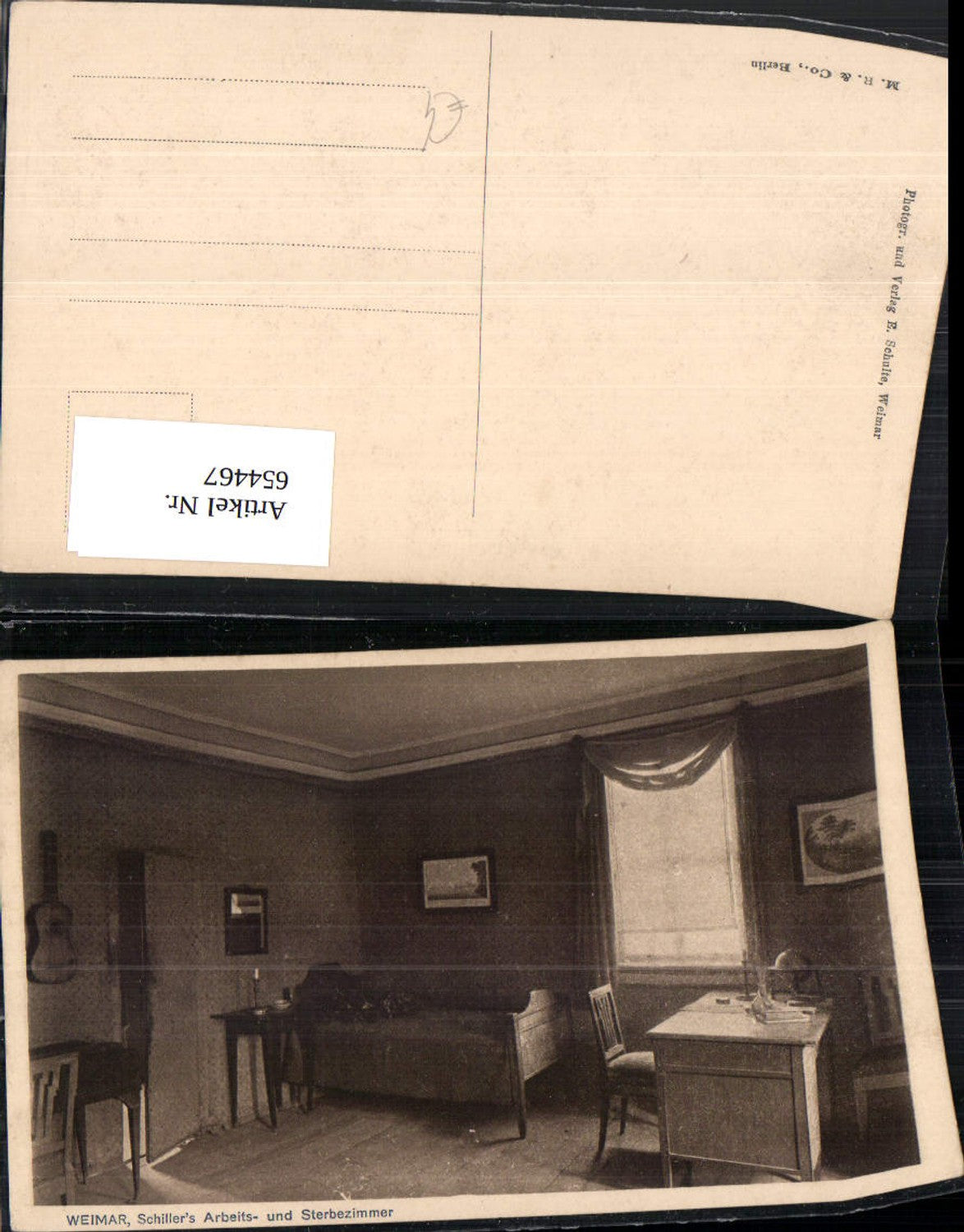 654467, Weimar Schiller's study and death chamber interior