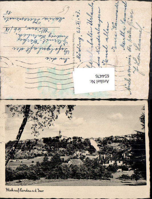 654476,Blick auf der Landau a. d. Isar