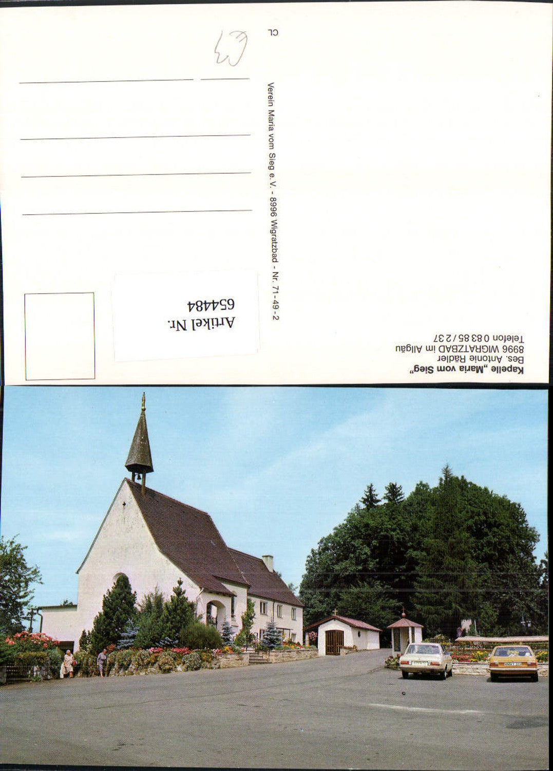 654484,Wigratzbad im Allgäu Opfenbach Kapelle Maria vom Sieg