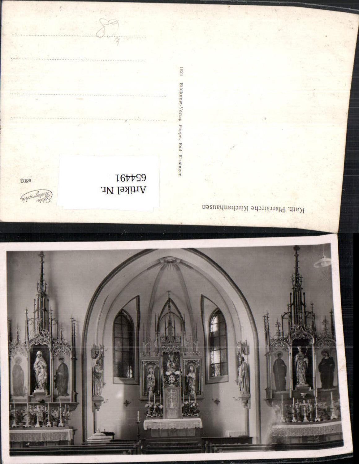 654491,Kirchanhausen Kinding Pfarrkirche Innenansicht