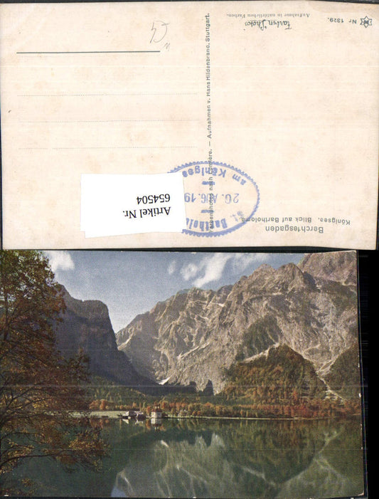 654504,Berchtesgaden Königssee Blick auf Bartholomä Schönau am Königssee