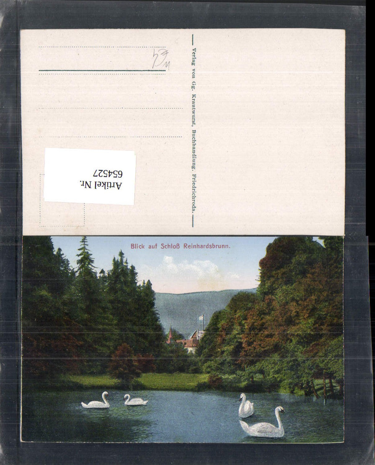 654527, View of Reinhardsbrunn Castle, Schwan, Friedrichroda