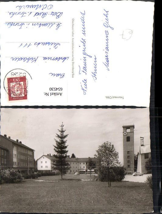 654530,Foto Ak Traunreut VW Käfer