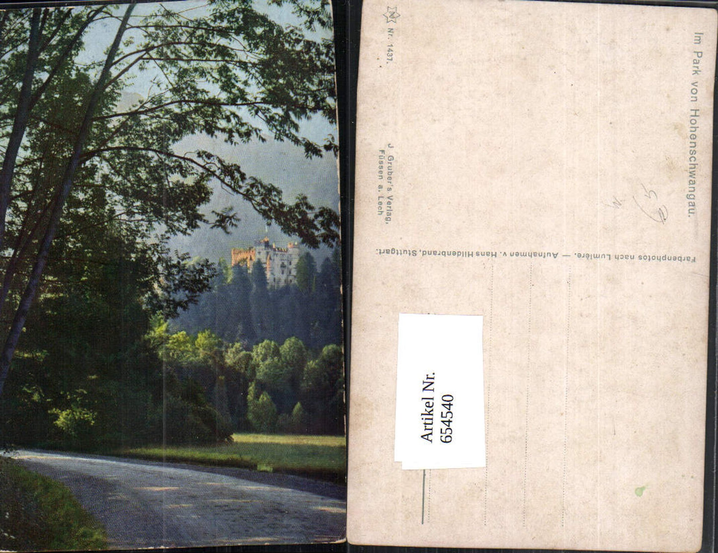 654540,Im Park v. Hohenschwangau Schwangau Schloss