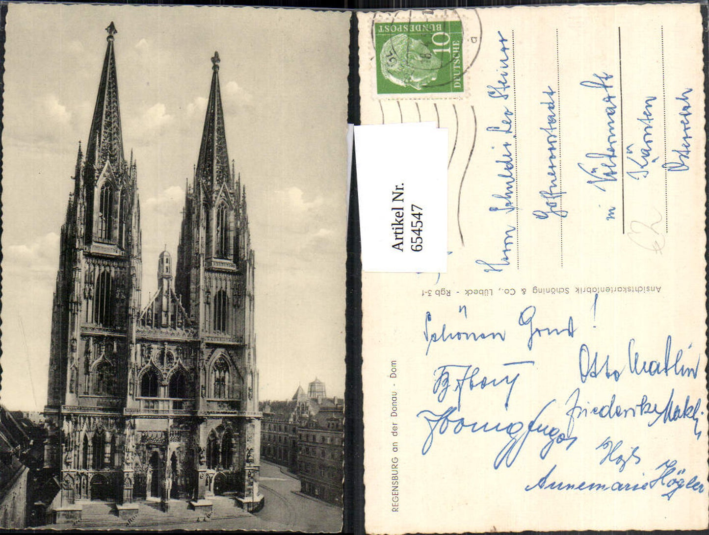 654547,Regensburg a. d. Donau Dom