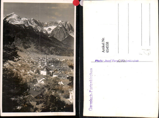 654558,Foto Ak Garmisch-Partenkirchen Ansicht pub Josef Pores