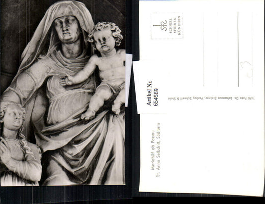 654569,Foto Ak Mariahilf ob Passau St Anna Selbdritt Südturm