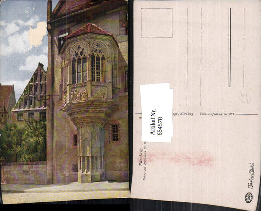 654578,Nürnberg Erker a. Pfarrhaus St Sebald