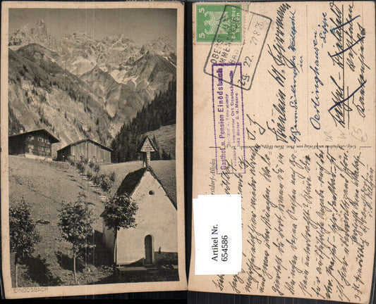 654586,Einödsbach Oberstdorf Allgäu Allgäuer Alpen Bahnpost Zug 22 Oberstdorf Immenstadt