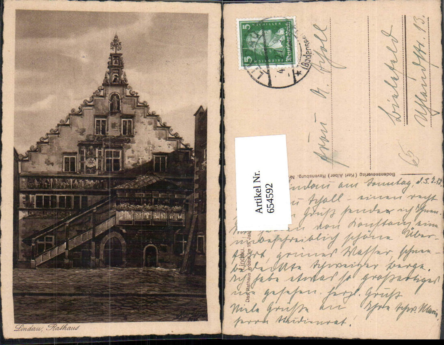 654592, Lindau Lake Constance Town Hall