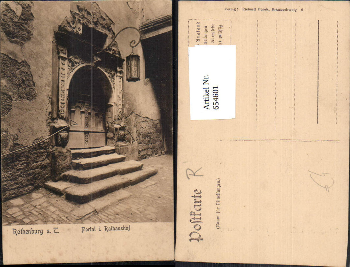 654601,Rothenburg ob der Tauber Portal i. Rathaushof