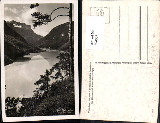 654607,Foto Ak Saalachsee b. Bad Reichenhall m. Reiter-Alp-Gebirge