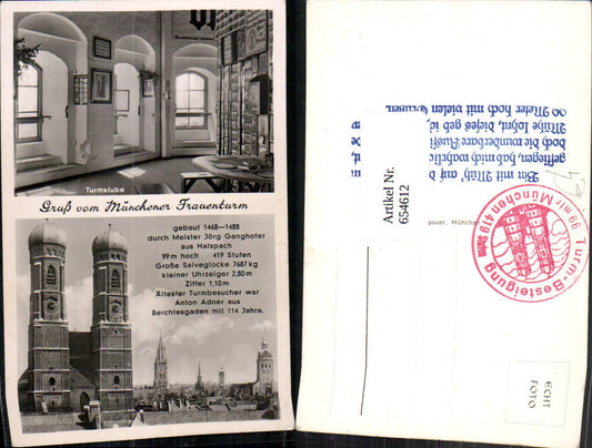 654612,Mehrbild Ak München Frauenturm Turmstube