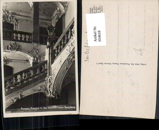 654618,Passau Treppe in der bischöflichen Residenz