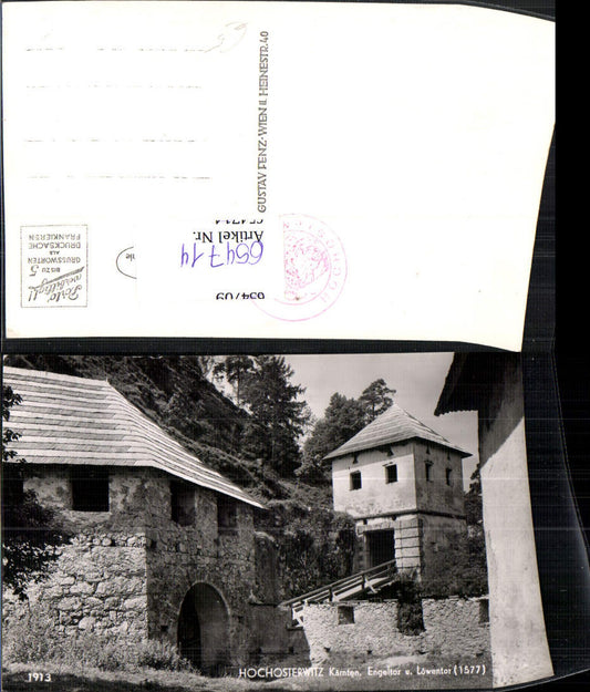 654714,Launsdorf Sankt Georgen am Längsee Burg Hochosterwitz Engeltor Löwentor