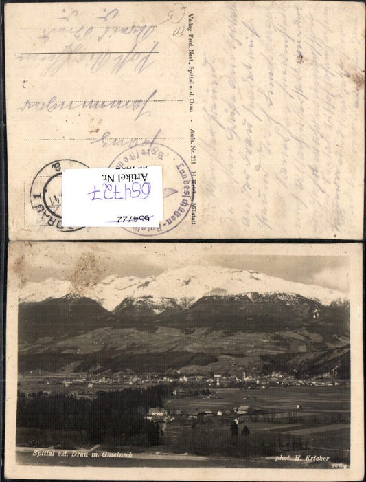 654727,Spittal an der Drau m. Gmeineck Feldpost Landesschützen Bataillon 895