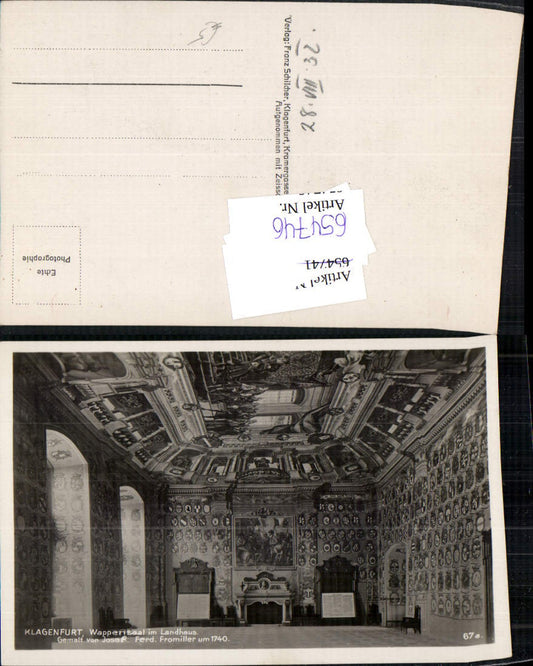 654746,Klagenfurt Wappensaal im Landhaus