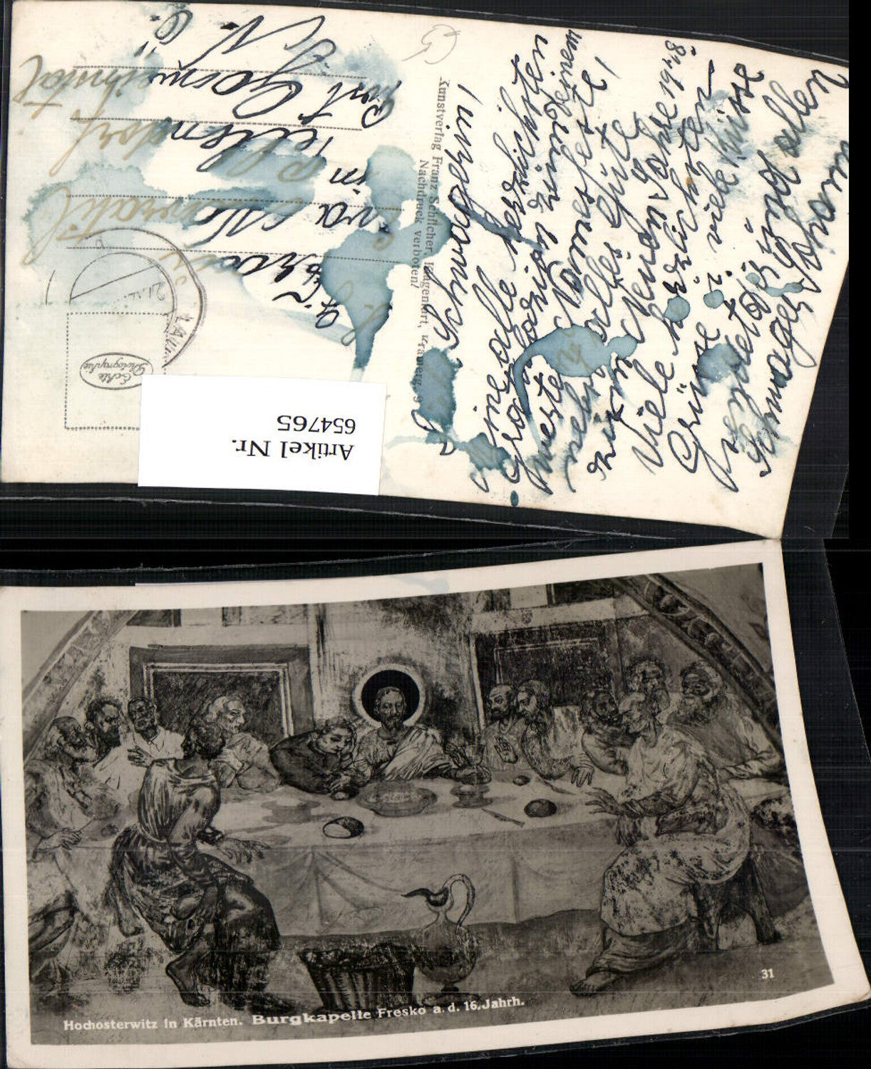 654765,Burg Hochosterwitz Burgkapelle Fresko Launsdorf St Georgen a. Längsee
