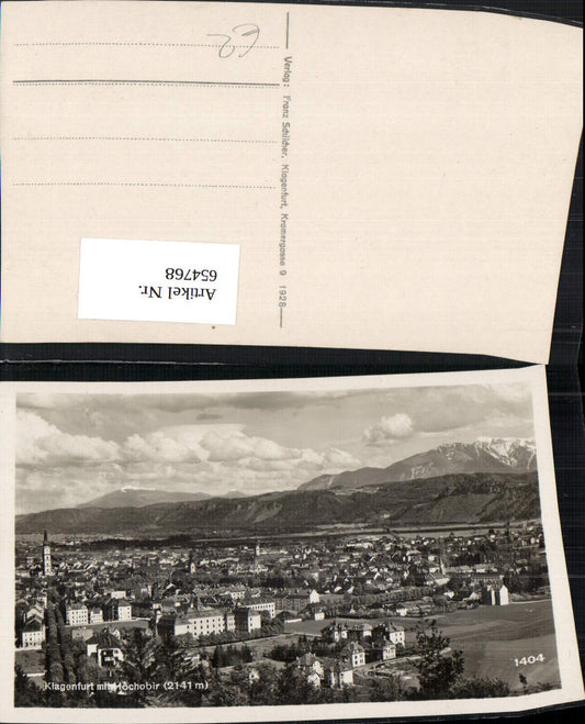 654768,Klagenfurt mit Hochobir
