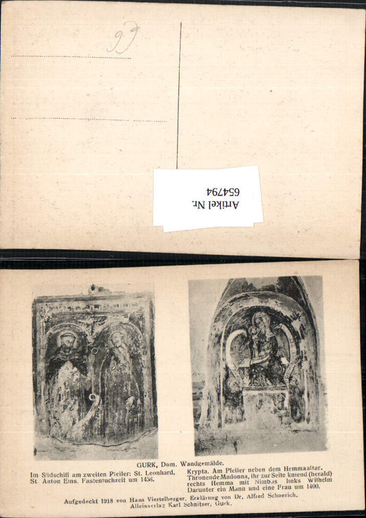 654794,Gurk Dom Wandgemälde