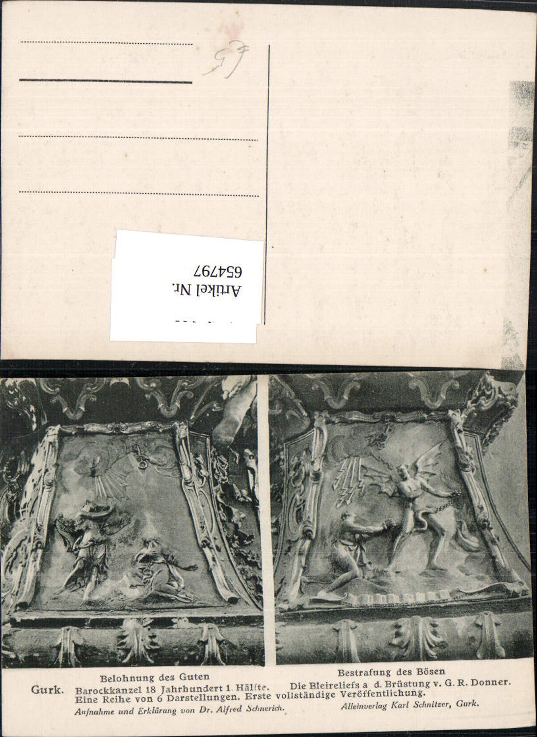 654797,Mehrbild Ak Gurk Dom Barockkanzel Bleirelief