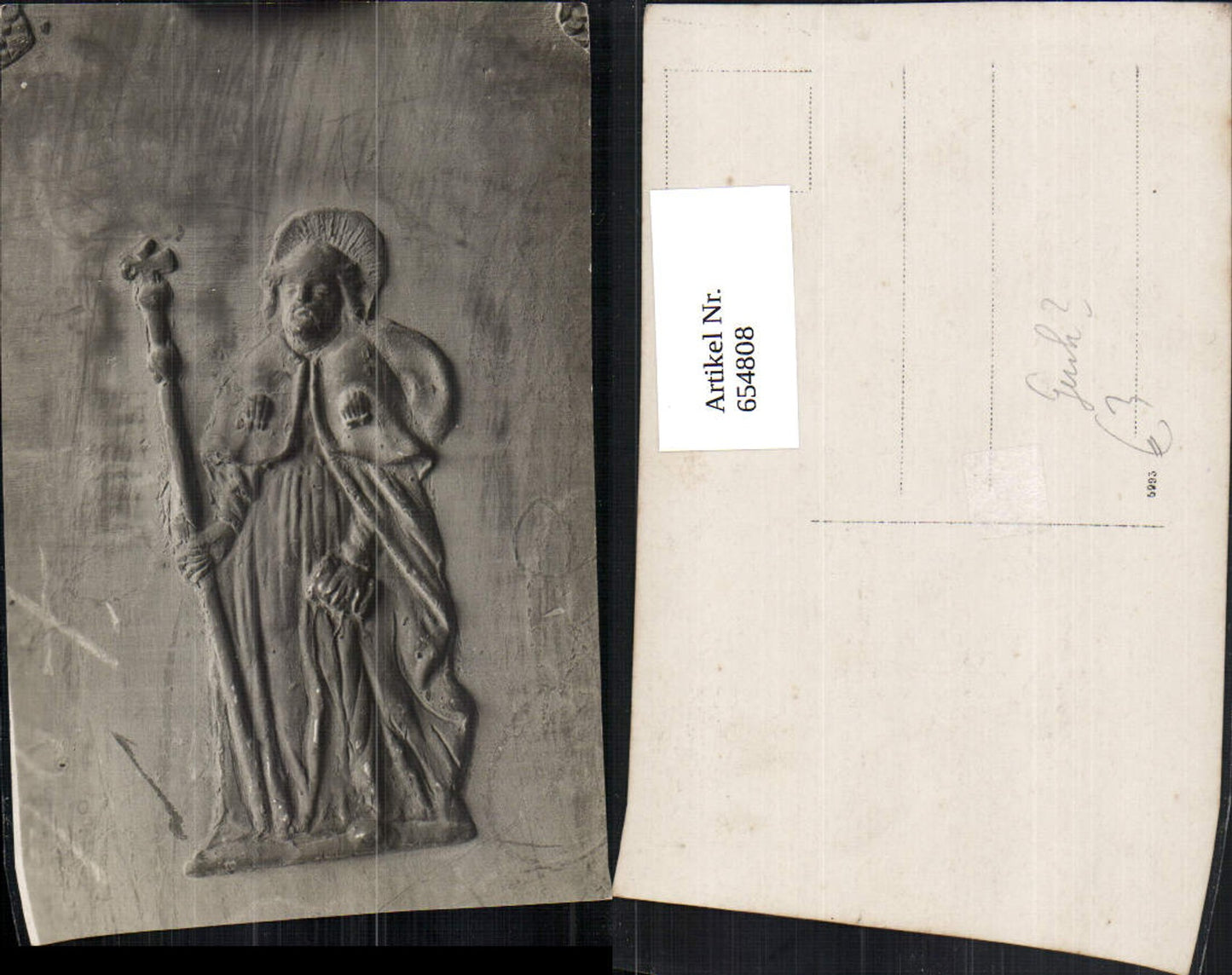 654808, Gurk Cathedral Detail view Relief of Saint