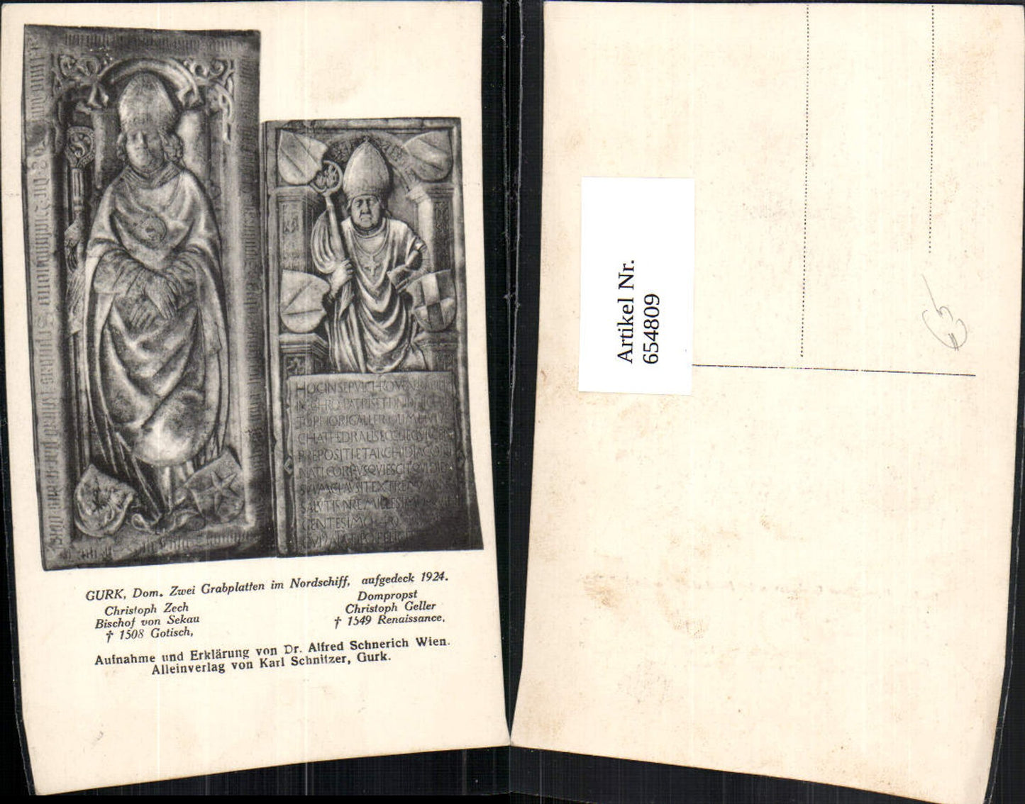 654809,Gurk Dom Zwei Grabplatten