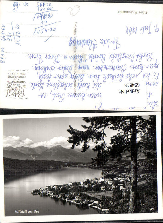 654815,Foto Ak Millstatt am See Totale