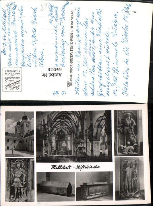 654818,Mehrbild Ak Stiftskirche Kirche Innenansicht Millstatt am See