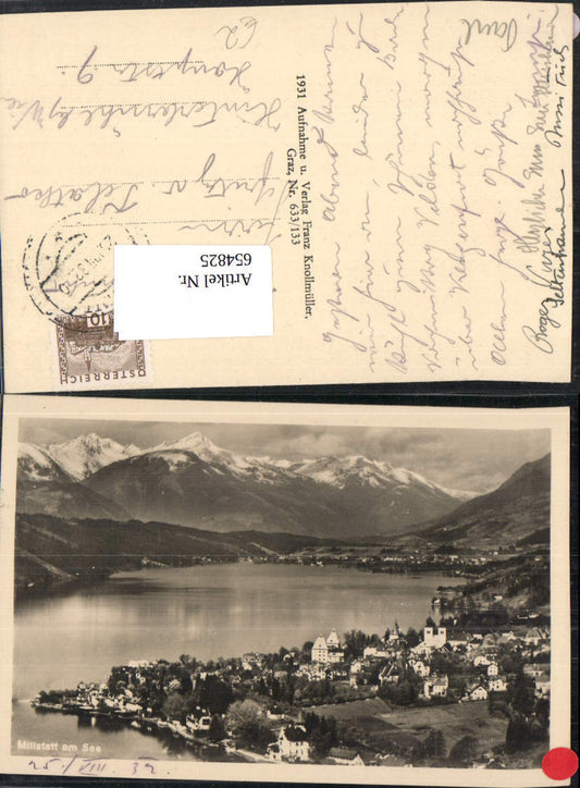 654825,Foto Ak Millstatt am See Totale