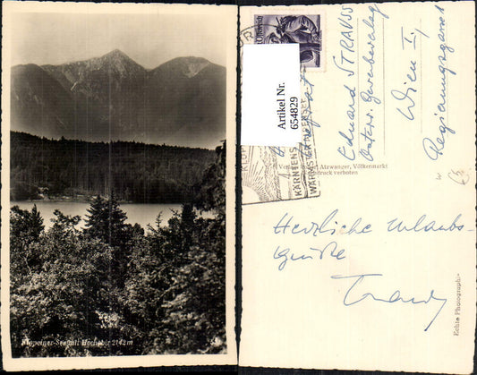 654829,Foto Ak Kühnsdorf Eberndorf Klopeinersee mit Hochobir