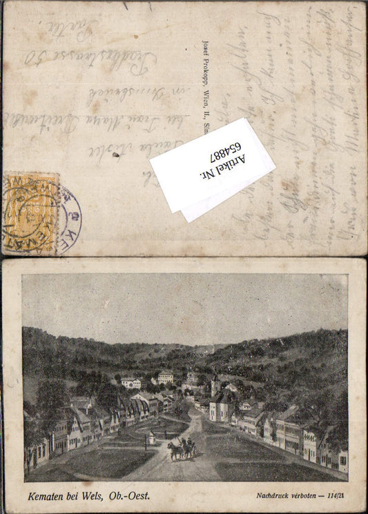 654887,tolle AK Kematen bei Wels pub Josef Prokopp 114/21