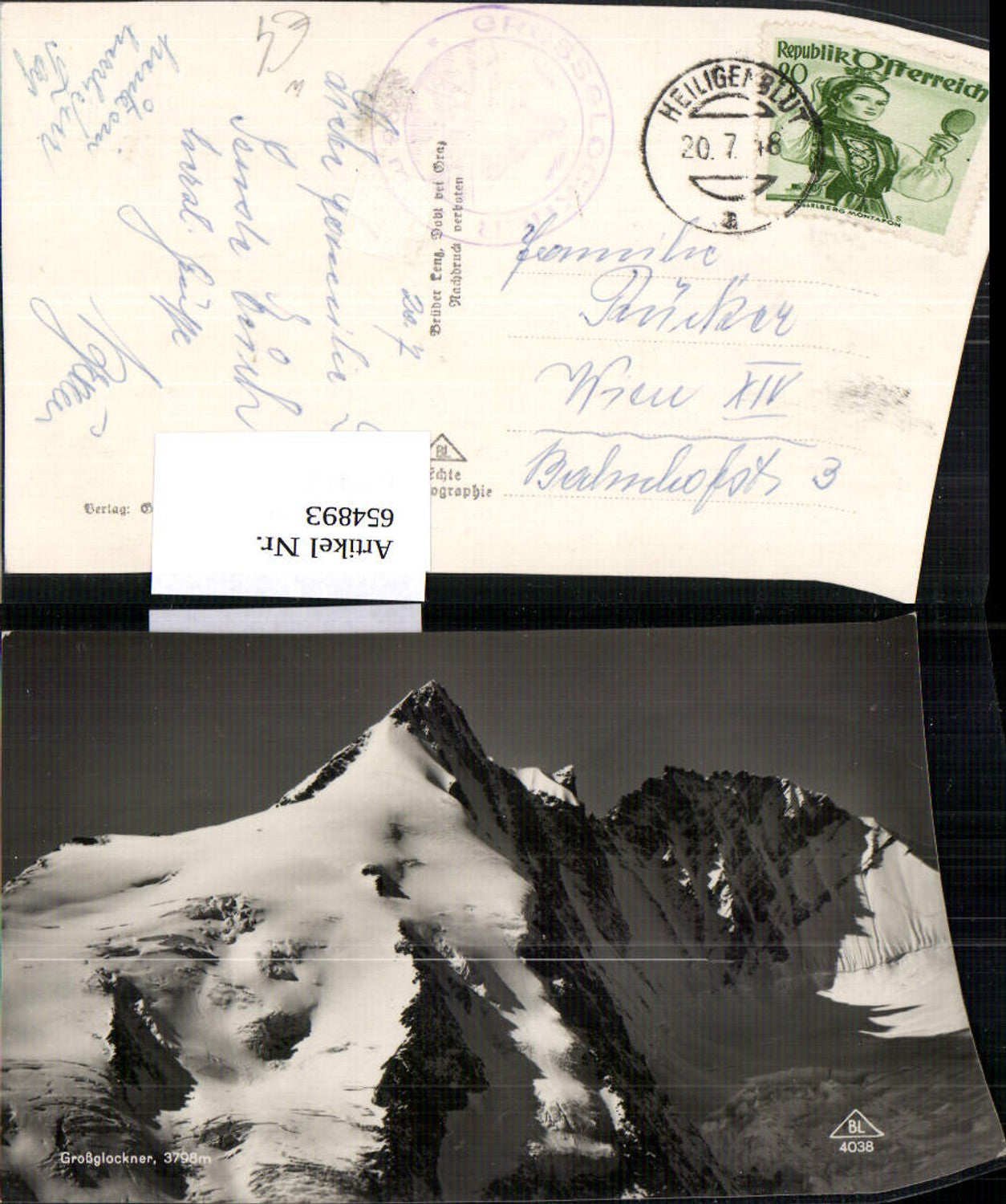 654893,Foto Ak Heiligenblut am Großglockner Großglockner Gipfel