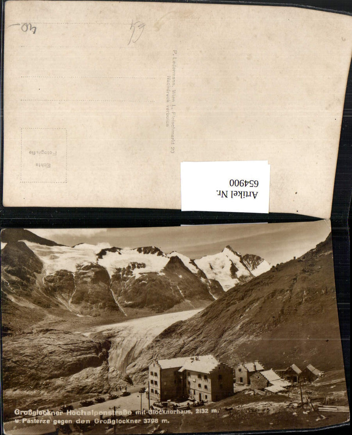 654900,Foto Ak Heiligenblut am Großglockner Glocknerhaus Pasterze