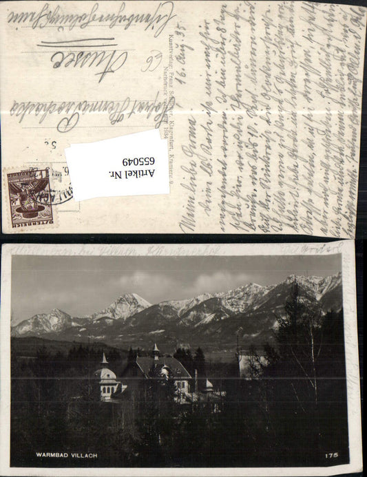 655049,Foto Ak Warmbad Villach