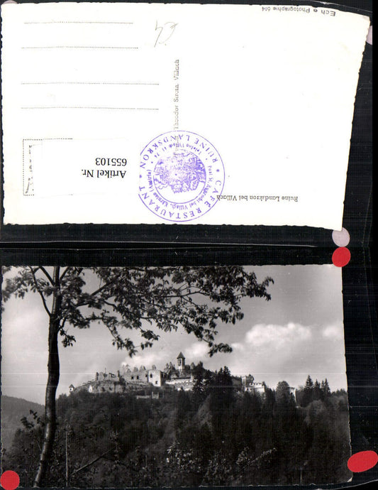 655103,Foto Ak Ruine Landskron b. Villach