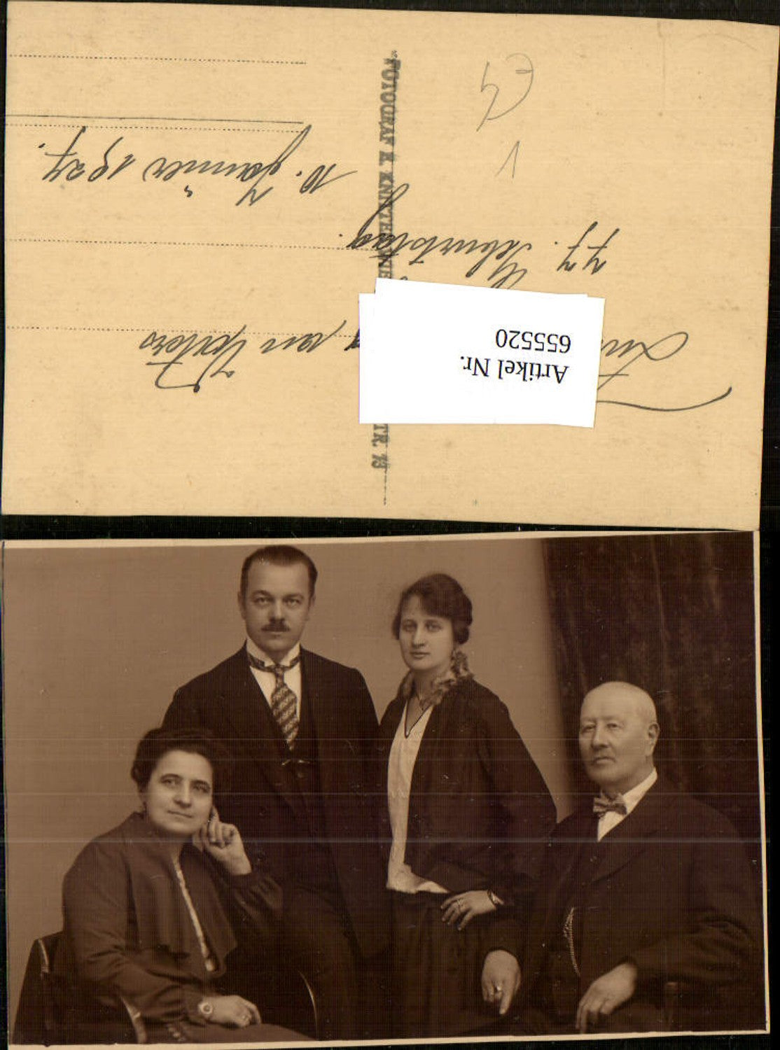 655520,Foto Ak Gruppenbild 1927 Familie pub Knittel Wien